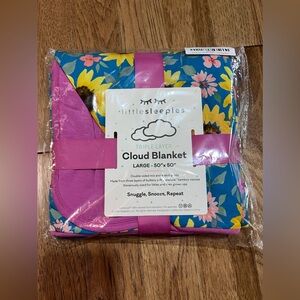NWT Little Sleepies Sunflower Fields Large Cloud Blanket 50x50 *never Opened